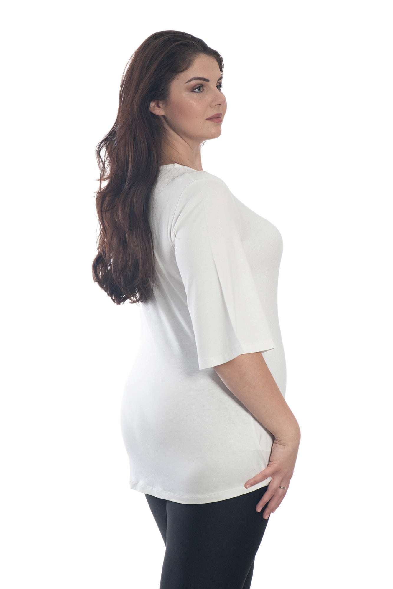 Ruffled High Neck Contrast Side Tie Top