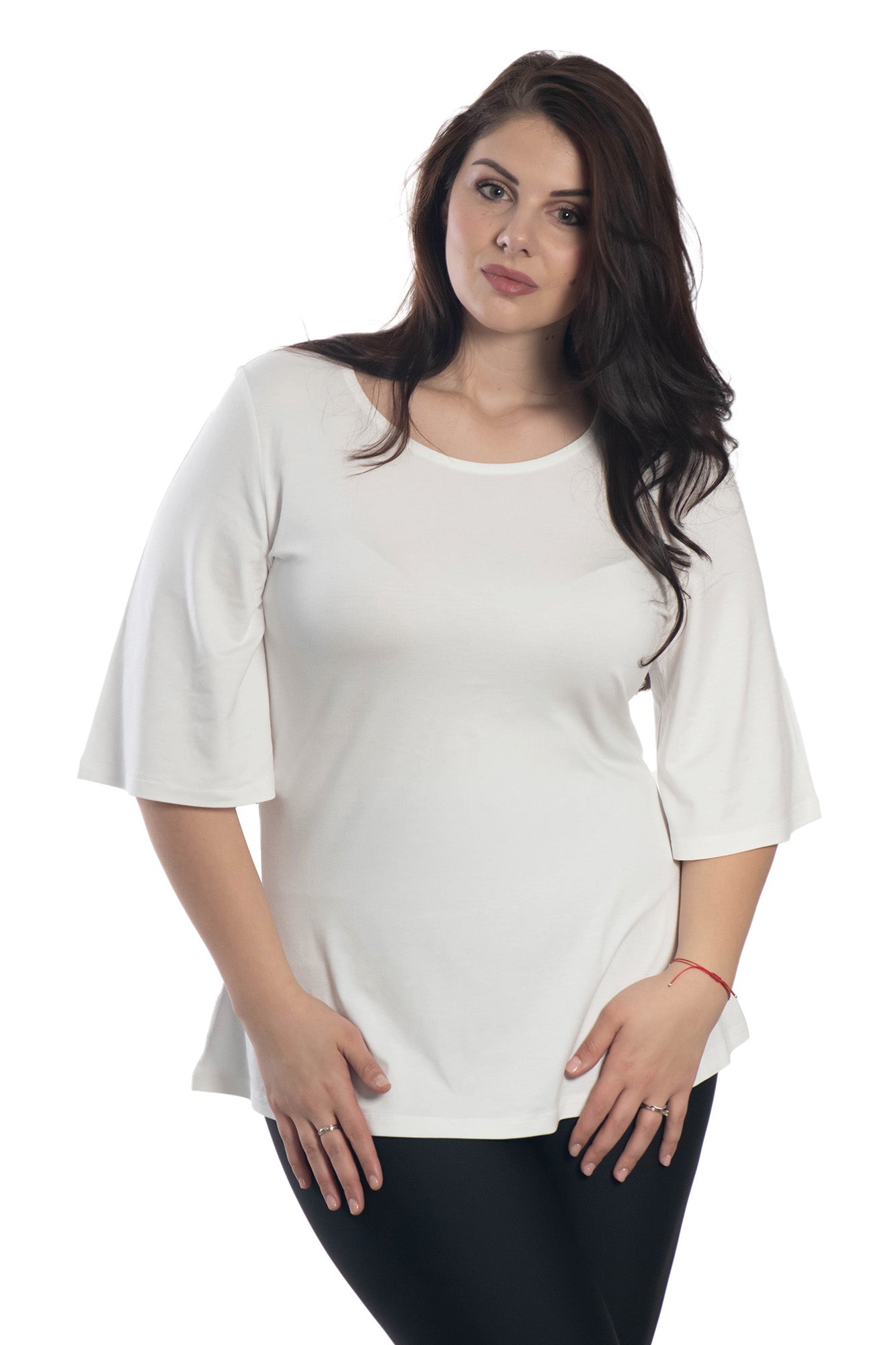 Tunique pour femme à manches 3/4 et col rond